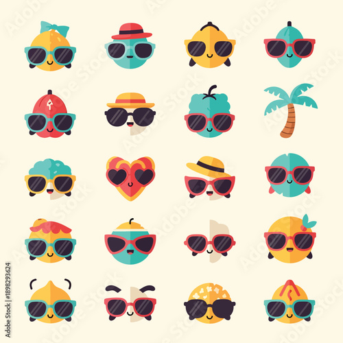Fruits Wearing Sunglasses