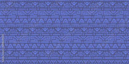 Hand drawn  abstract seamless pattern, ethnic background, aztec style - great for textiles, banners, wallpapers, wrapping - vector design