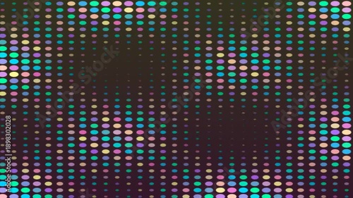 Colorful Dot Pattern Dancing Across Screen