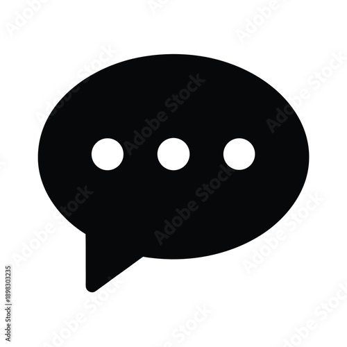 Message Bubble Icon Vector Illustration