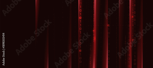 Coding Programming Binary Concept With Cyber Security Background