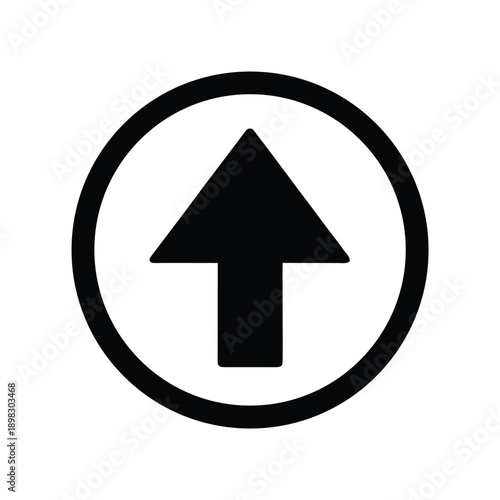 Upload Arrow Icon Vector Illustration