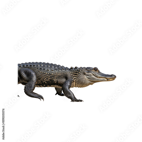 Alligator profile isolated On Transparent Background