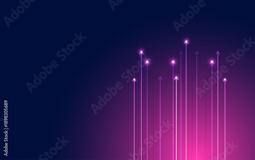 sfondo, frecce, grafica, luce, luminose, concetto, velocità, successo