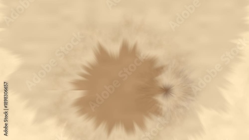 Abstract Blooming Shapes in Soft Sepia Tones with Movements