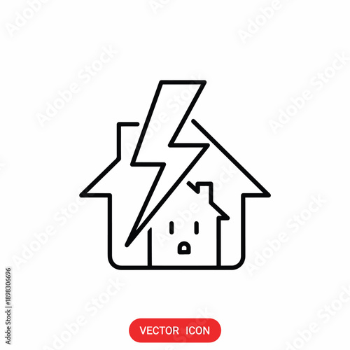 House Struck by Lightning