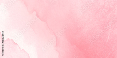 Abstract pink and cream watercolor background with organic fluid edges texture for decoration.