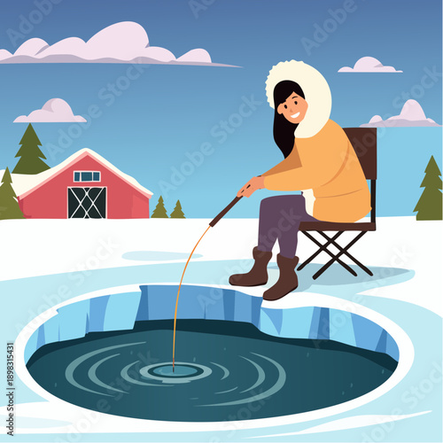 Pêche sur glace en solitaire – aventure hivernale en milieu polaire