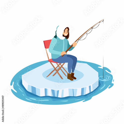 Pêche sur glace en solitaire – aventure hivernale en milieu polaire