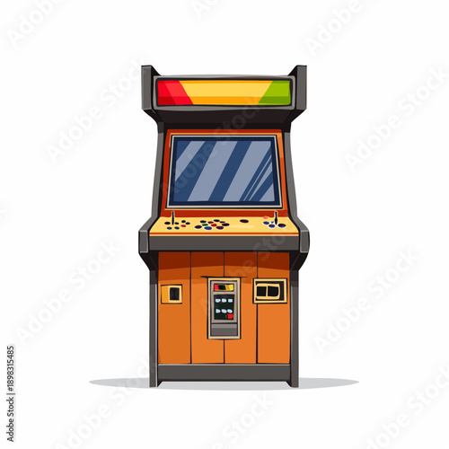 Borne d’arcade rétro – machine de jeu vintage avec joysticks