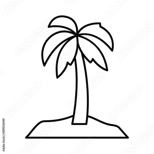 Island Vector icon which can easily modify or edit