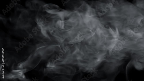 Realistic Thin Smoke Part 4 Final Clearing and Reveal, 4K Transparent Overlay Alpha Chanel.