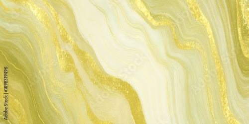 Abstract olive green marble background with golden glitter veins a fluid marble texture, creating a premium aesthetic.