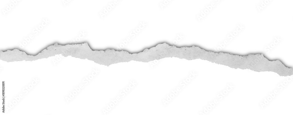 Naklejka premium torn paper edges isolated on transparent background