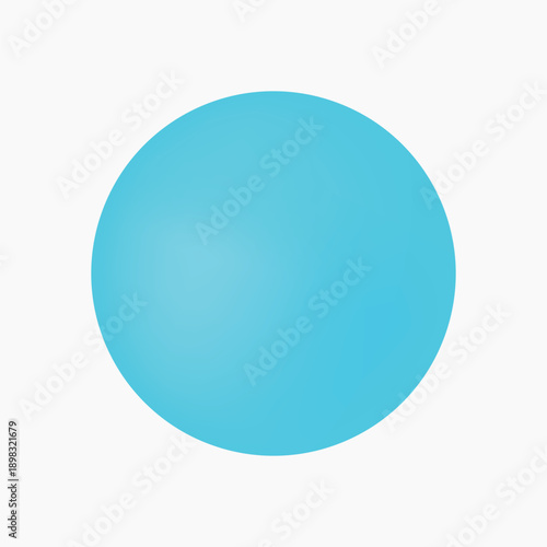 Blue circle shape collage element vector