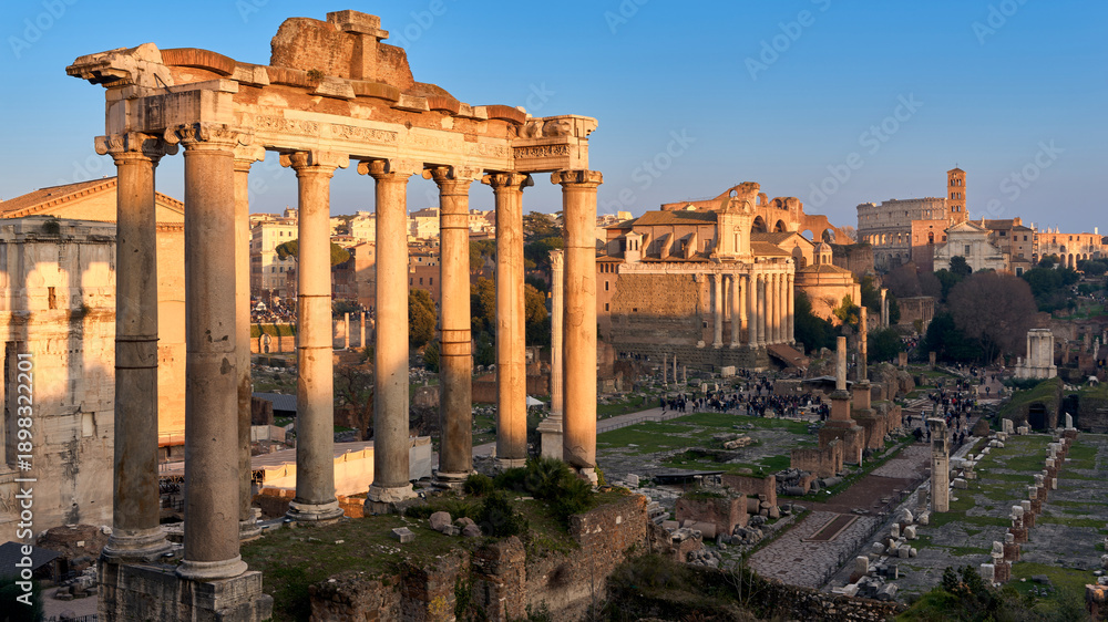 Naklejka premium ancient Rome, taken from the Capitoline Hill (Campidoglio).