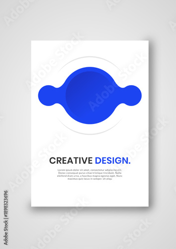 Konstfotografi book cover with blue design, creative and simple concept