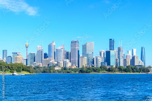 シドニーにあるサーキュラーキーのとても美しい風景A beautiful view of Circular Quay in Sydney