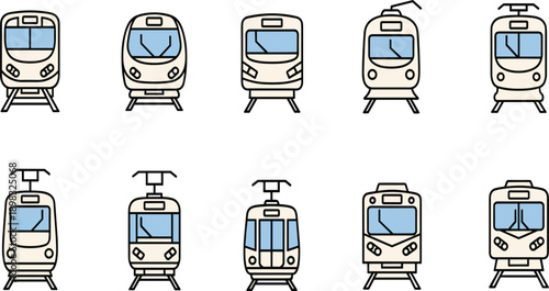 Vector design featuring a classic steam locomotive rendered in solid black silhouette, nostalgic retro look with strong 