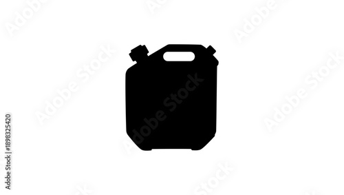 Jerrycan Key Locking Fittings ,black isolated silhouette
