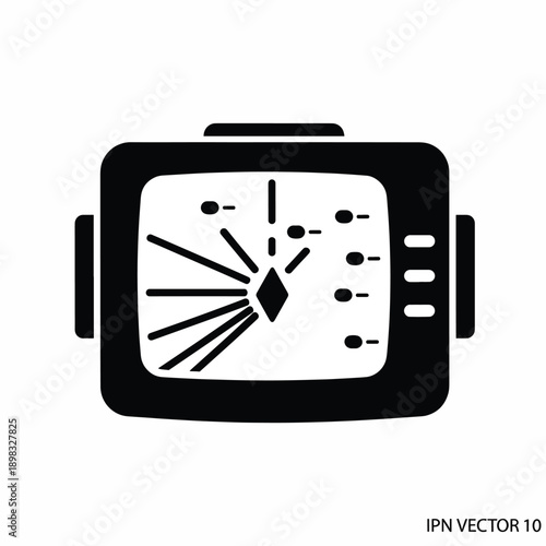 Vintage TV Static Screen