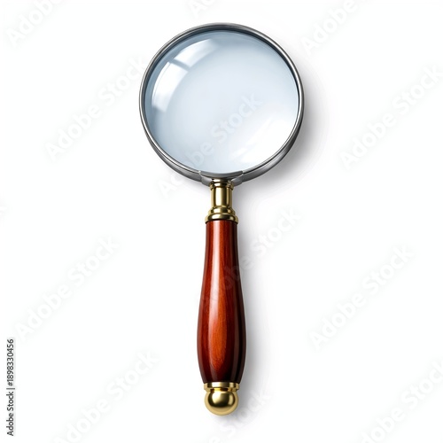 Wallpaper Mural Magnifying Glass Isolated on White Torontodigital.ca