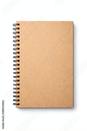 Wallpaper Mural Spiral Notebook Kraft Cover Isolated on White Torontodigital.ca