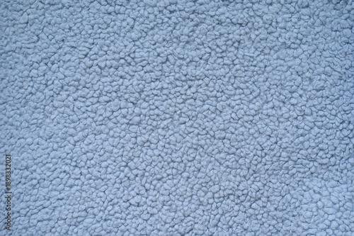 Blue Teddy Bear fur coat - close-up of fabric