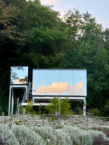 Contemporary Glass House Set in Lush Tuscan Hills