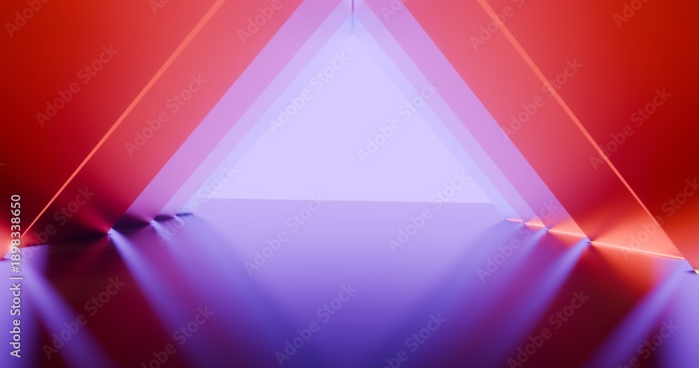 Fototapeta premium Architecture background geometric arched interior 3d render