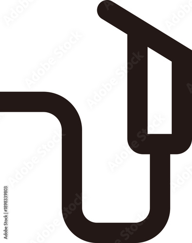 Fuel Pump Icon for Gas Station and Energy Industry Design