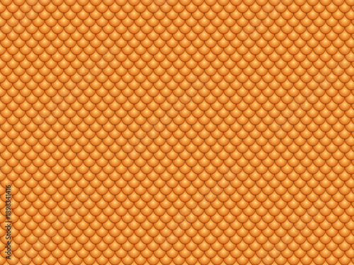 Warm orange seamless pattern featuring a repeating diamond scale texture offering a luxurious or reptilian background for various design projects