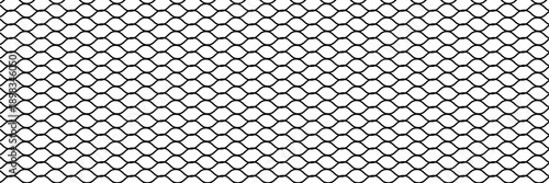 Mesh seamless pattern vector texture for wab. Black mesh texture isolated on white background, clipping path. EPS 10.