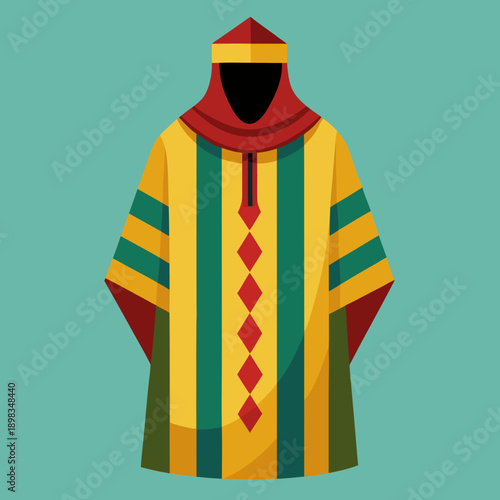 Vibrant Boubou Robe from Senegal