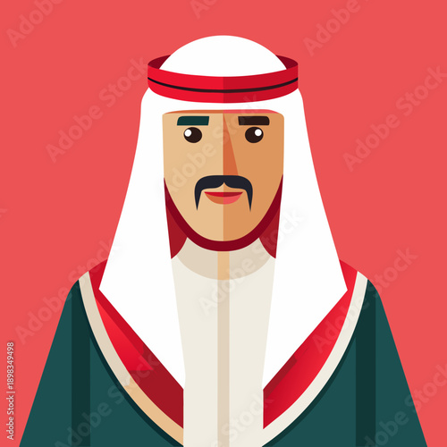 Arabic Man in Traditional Attire Portrait