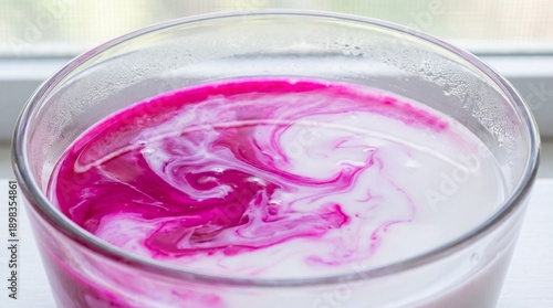 A vibrant mix of pink and w...