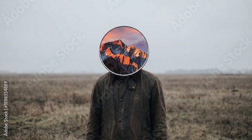 Surreal portrait of a perso...