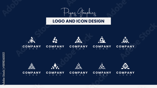 Geometric Abstract Logo And Icon Design Collection