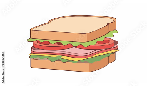 Cute Fast Food Doodle Icon Set Vector Cartoon Illustration