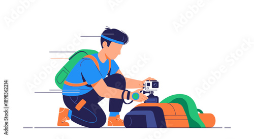 Adventurous Explorer Captures Action Moments with Compact Camera