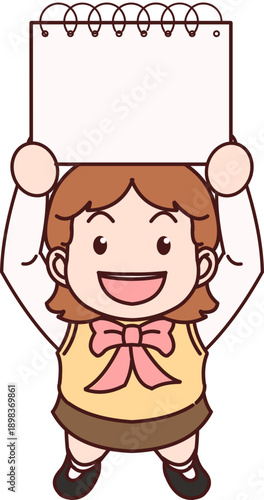 student holding sketchbook