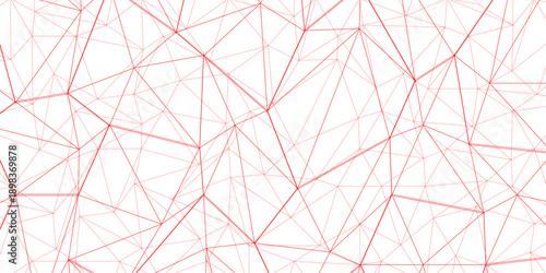connected dot with red line .many squares and rectangle shapes .Internet connection network high digital technology with connecting points and dot	