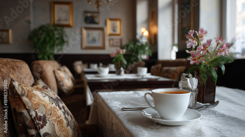 Cafe with classic design.