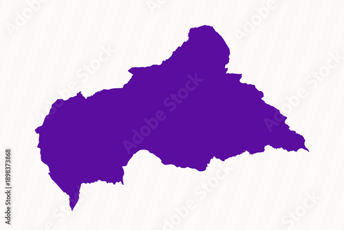 Purple Editable Central African Republic Simple Map
