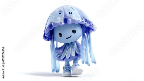 3d model cartoon character jellyfish costume