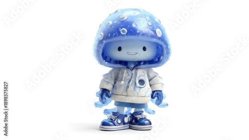 3d model cartoon character jellyfish costume