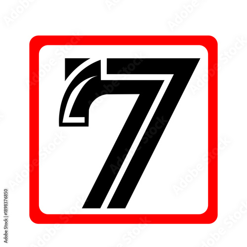 logo letter number7