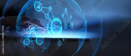 Quality Management System QMS Standards and Process Control Digital Wide Banner.