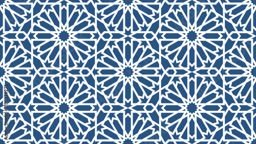 Seamless Islamic Geometric Pattern Background