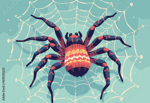 Spider knitting sweater instead web Crafty Flat